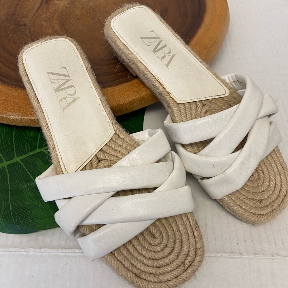 Zara Multi Strap Espadrille Slides Sandals - image 3